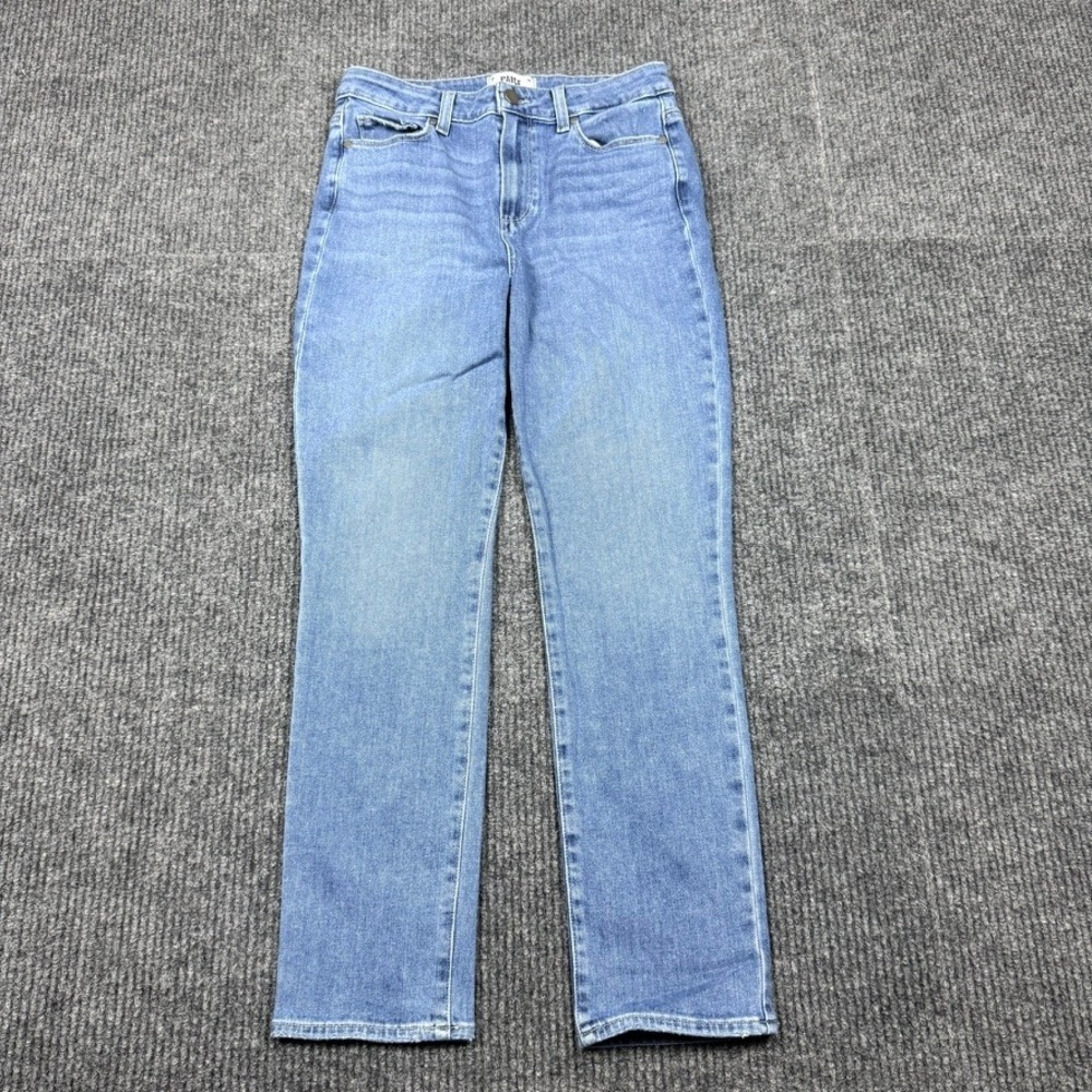 Paige Hoxton Slim Straight High Rise Womens 29 Jeans Katannia Blue 5277K45-335